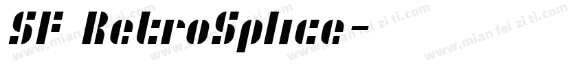 SF RetroSplice字体转换